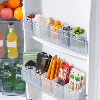 Кухненска страна хладилник врата съхранение СК организатор без капак кутия за съхранение с щракам ключалката матов държач за храна хладилник контейнери за съхранение