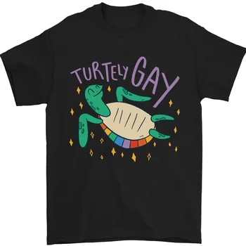 ЛГБТ костенурка гей гордост осведоменост тениска 100% памук