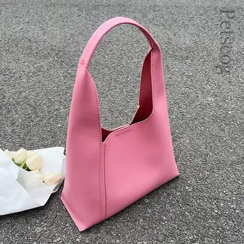 Луксозен дизайнер Женска чанта за рамо Нова модна тенденция Подмишници Hobo Tote Чанти за пътуване Плътен цвят Дамски чанти за кофи 2023