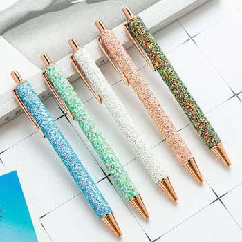 Луксозна блестяща химикалка Сватбена метална канцелария училище офис доставка висококачествени писалки