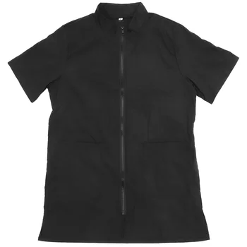 Магазин Униформа Grooming Smock- Mipcase Salon Козметични дрехи: Водоустойчив найлон черен магазин униформа с пълен цип ( )
