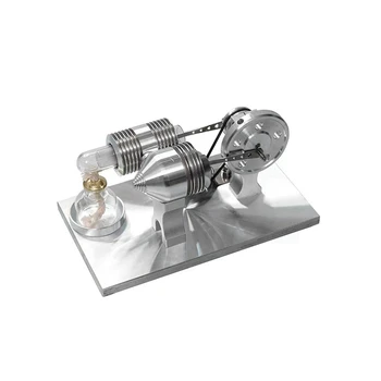 Малък модел на двигателя на Стърлинг може да стартира гориво Мини метал Сглобени играчки Физика Експериментални образователни помощни средства