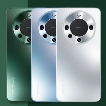 Матов акрилен заден капак Метална камера Защитен калъф за телефон за Huawei Mate 60 Pro Mate 50 40 30 P60 Pro P50 P40 Pro твърд капак