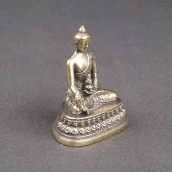 Месинг занаят Буда фигурка Буда декор Буда скулптура декорация ретро статуя на Буда