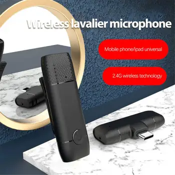  Микрофон за мобилен телефон Жив гласов чейнджър Яка Клип Намаляване на шума Аудио видео запис за Android M10