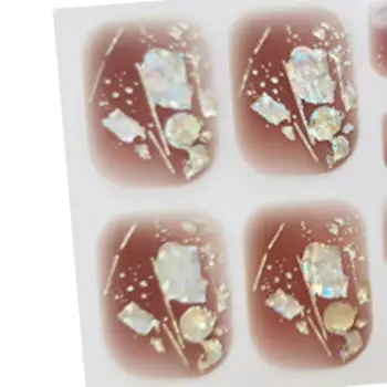 Мода нокти изкуство Decal нокът стикери самозалепващи творческа хартия декоративни нокти декор стикер грим педикюр декорация