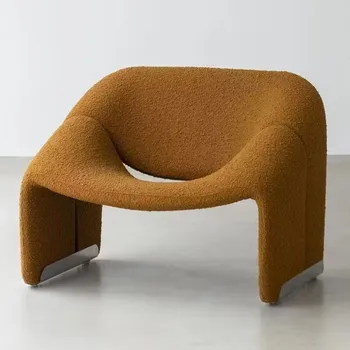 Модерен диван стол скандинавски стил единичен дизайнерски стол светлина луксозни мебели прости свободно време творчески дом хол диван стол