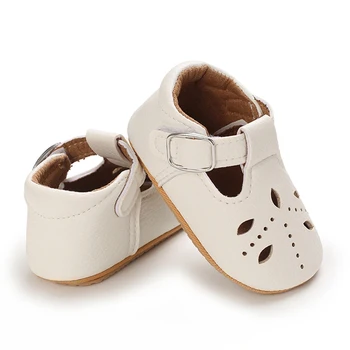 Модерни детски обувки: Многоцветни PU кожени обувки за бебета момичета и момчета (0-18 месеца)