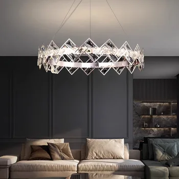 Модерно светло луксозно осветление на полилеи за хол Таванни лампи висящи светодиодни полилеи за хола вътрешно осветление