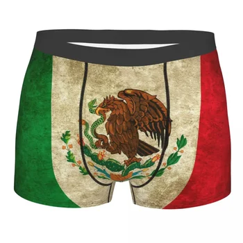 мъже Мексико Мексиканско знаме Бельо Готино смешно Боксерки Шорти Гащички Homme Долни гащи със средна талия S-XXL