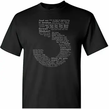 Мъжка тениска Babylon 5 Quotes - Сиви ризи за мъже подарък Mon Cool S-4Xl
