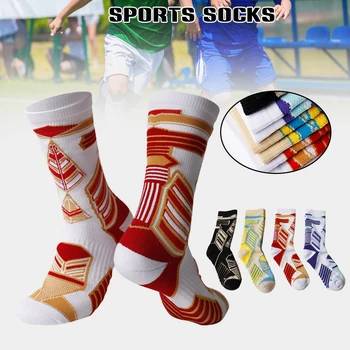 Мъжки баскетболни чорапи Дишаща тренировка за контрол на влагата Омекотени чорапи за мъже и жени