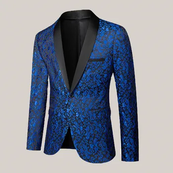 Мъжки пролетен качествен бизнес костюм якета/мъжки тънък годни моден смокинг/мъж плътен цвят жилетка Homme луксозни блейзъри палта 4XL