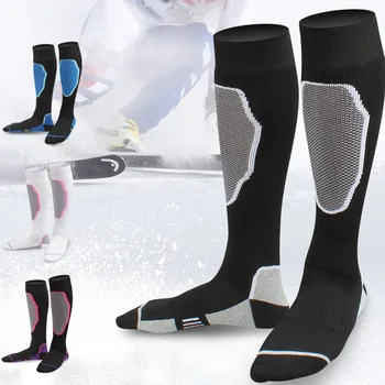 Мъжки чорапи за катерене Бързосъхнещи туристически чорапи Спортни чорапи на открито Термични дишащи трикотажни мода Памук трикотаж