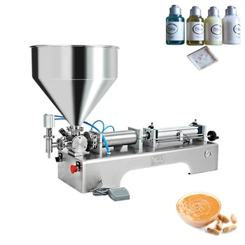 Най-популярната машина за дозиране на мед за болнична / пневматична полуавтоматична машина за пълнене с паста с тяло от неръждаема стомана