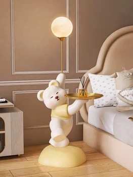 Начало декор сладък мечка статуя етаж орнаменти лампа съхранение тава хол телевизор кабинет диван Nordic декорации