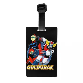 НЛО робот Goldorak Grendizer багаж Tags Персонализиран Actarus Goldrake Mecha Аниме Етикети за багаж Поверителност Име на корицата Лична карта