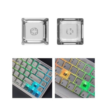Нов 1U напълно прозрачен Xda Keycap Механична клавиатура Keycap PC Материал Огледало Прозрачен полупрозрачен Keycap 8-1000PCS