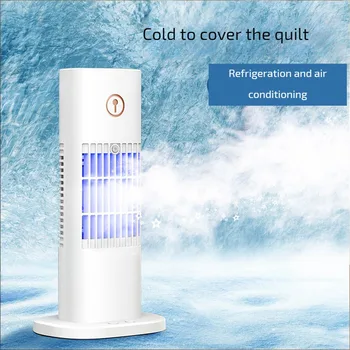Нов USB Plus Воден климатик Охлаждане Охладител Вентилатор Настолно охлаждане Малка кула Вентилатор Овлажняване Спрей Вентилатор Дом и Офис