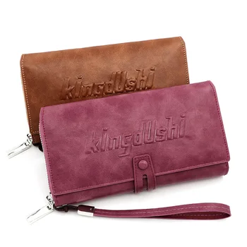 Нов мъжки дълъг портфейл мода проста чанта за носене Multi-карта карта чанта многофункционални голям капацитет чанта за мъже
