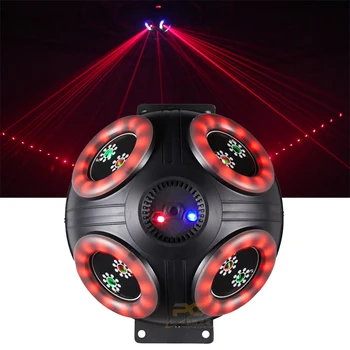 Нов стил проектор лазерен лъч движеща се глава светлина с LED лента DMX512 контрол за сценично парти DJ дискотека бар