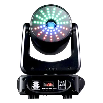 Нова 150W LED движеща се глава RGBW Beam + модел + светлинна лента въртяща се светкавица за DJ дискотека Коледно парти Сценични ефекти осветление
