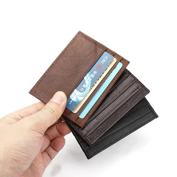 Новият модерен, компактен и универсален плътен цвят модерен шофиране документ чанта, монета чанта, банкова карта карта ръкав е ултра