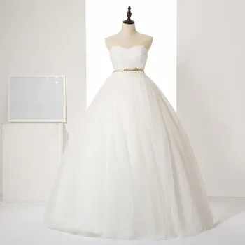 Обикновена сватбена рокля нов стил сватбена рокля Vestido de noiva булчинска рокля бални рокли роба mariage