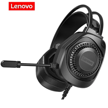 Оригинален Lenovo G81 монтирани на главата слушалки Gaming Esports слушалки 3.5mm слушалки за намаляване на шума USB слушалки за обучение