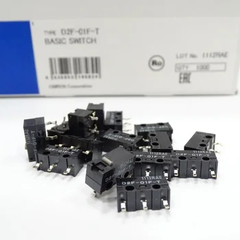 Оригинален микропревключвател на мишката D2F-01F-T Крайни превключватели 10Million кликвания 0.75N Япония сива точка 2PCS / 10PCS