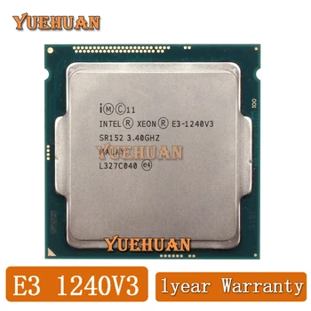 оригинален процесор Intel Xeon E3-1240V3 3.40GHz 8M LGA1150 четириядрен настолен E3-1240 V3 процесор с безплатна доставка E3 1240 V3 E3 1240V3