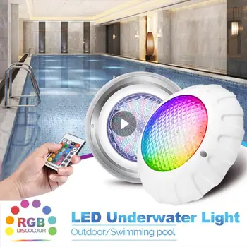 Осветление за плувен басейн IP68 38W водоустойчив 81 LED монтирани на стената подводни светлини Цвят Промяна на RGB лампа Безжично дистанционно управление