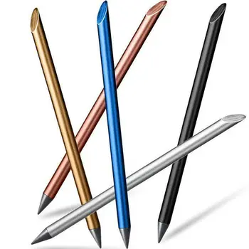 Офис канцеларски материали Естетически училищни пособия Метален вечен молив Плътен цвят Безкрайност молив за рисуване писане писалка