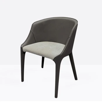 Персонализиран италиански стол за хранене лек луксозен модерен прост дизайнерски офис за продажби преговорен стол творчески скандинавски хотелски ресторант