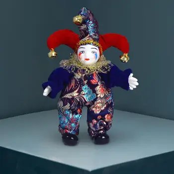 Порцелан клоун кукла смешно шут кукла за парти благосклонност рожден ден изкуства занаяти