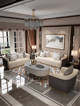 Постмодерен италиански луксозен хотел лоби диван вила търговски отдел клуб рецепция диван метален диван