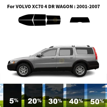 Предварително изрязана нанокерамика кола UV стъкло Tint Kit Автомобилно фолио за прозорци за VOLVO XC70 4 DR WAGON 2001-2007