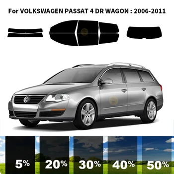 Предварително изрязана нанокерамика кола UV стъкло оттенък комплект автомобилни прозорец филм за VOLKSWAGEN PASSAT 4 DR WAGON 2006-2011