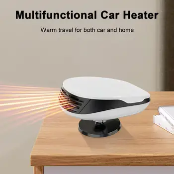 Преносим автомобилен нагревател Универсален 12v автомобилен нагревател Ефективно отстраняване на мъгла от замръзване Регулируем ъгъл въздушен нагревател за по-безопасна зима за кола