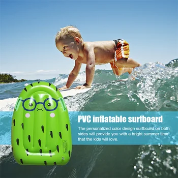 Преносими деца надуваеми гребло сърф лято открит сърф плуване плаващ мат регулируема детска вода играчки сал