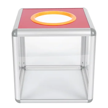 Прозрачна годишна среща Лотарийна кутия Шега Лъки Дроу Бокс Акрилни предложения Кутия Прозрачна кутия за набиране на средства Парти консумативи
