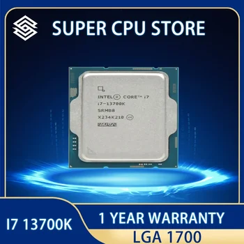 процессор I7 13700K для настольных ПК, оригинальный чип, только процессор 13-го поколения, 16 ядер, 24 потока, разъем LGA1700
