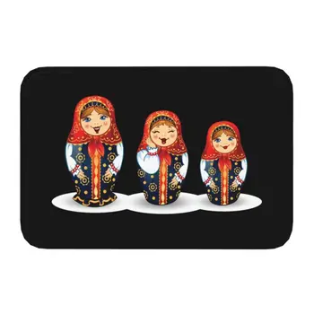 Руско традиционно изкуство Матрьошка кукла входна врата мат против хлъзгане вътрешен добре дошли гнездене кукла изтривалка балкон килим килим подложка за крака