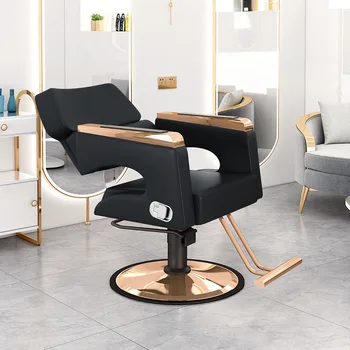 салон грим бръснарски стол фризьорски въртящ се фотьойл подстригване стайлинг стол количка Coiffeuse красота мебели