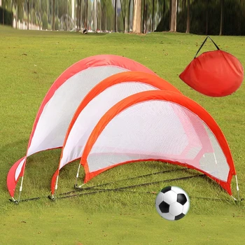 Сгъваема футболна голова мрежа Преносима футболна тренировъчна целева палатка Детски играчки на закрито на открито Футболна топка Тренировъчна порта Оборудване