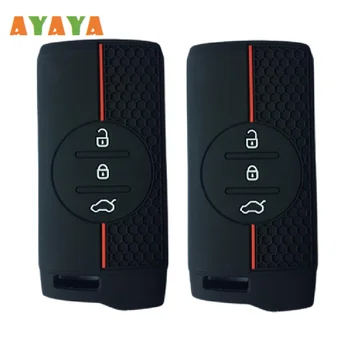 Силиконов калъф за ключ за кола за Chery Tiggo 7 Pro Arrizo 5 EQ7 5x 3x Gx Remote Wallet Ggo 8 Pro Protect Shell Holder Аксесоари