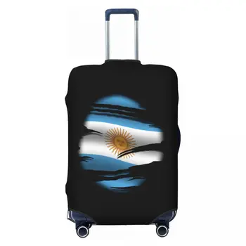 сладък Аржентина разкъсан флаг татуировка багаж покритие протектор еластични аржентински горд пътуване куфар покрива