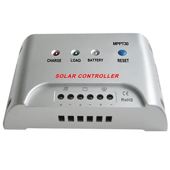Слънчев MPPT контролер 50A 40A 30A Контролер за зареждане 12V 24V регулатор на напрежението за слънчев панел PV регулатор Load Discharger