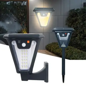 Слънчеви LED светлини Външна лампа за стена Водоустойчива ретро лампа externo Осветление Сензор за движение Градинска улична светлина