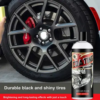 Спрей за покритие на гуми за автомобили Почерняване на гуми Керамично покритие Спрей за обновяване Агент Многофункционален почистващ препарат за обновяване на гуми